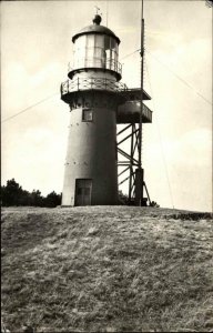 West Frisian Islands Vlieland Vuurtoen LIGHTHOUSE Real Photo Postcard