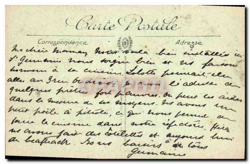 Postcard Old Saint Cloud Park The Staircase Orangery Terrace