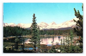 Beautiful Longs Lake Colorado Rockies Scenic Postcard