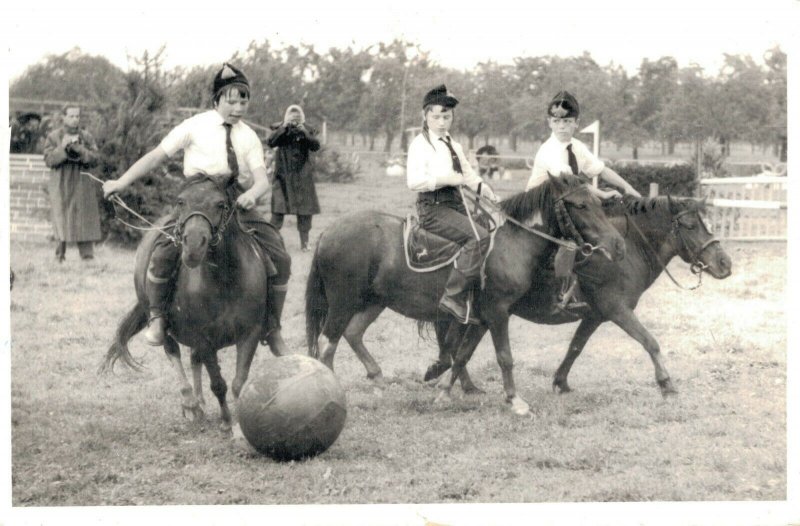 Horse Sports - Pony Soccer Real Photo - 03.98