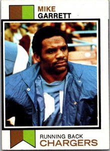 1973 Topps Football Card Mike Garrett San Diego Chargers sk2538