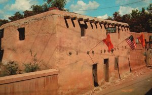 Vintage Postcard Oldest House in the United States Santa Fe New Mexico