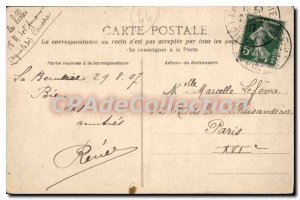 Old Postcard La Bernerie Loire Inf Sainte Anne Beach low tide