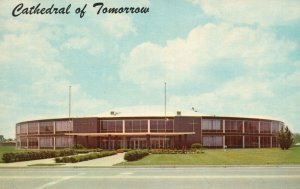 Vintage Postcard Cathedral Of Tomorrow Inter Denominational Cuyahoga Falls Ohio