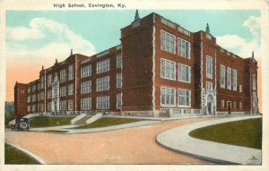Vintage Postcard; High School, Covington KY Kenton County Unposted