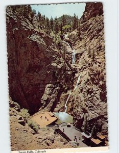 Postcard Seven Falls, Colorado Springs, Colorado