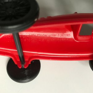 Vintage EU Plastic, Balloon/jet powered car. High quality. Rolls very smoothly.