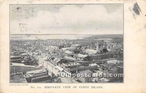 Bird's Eye View Coney Island, NY, USA Amusement Park 1904 