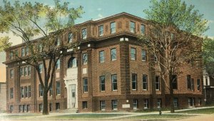 Early Michigan City Indiana YMCA Building Postcard