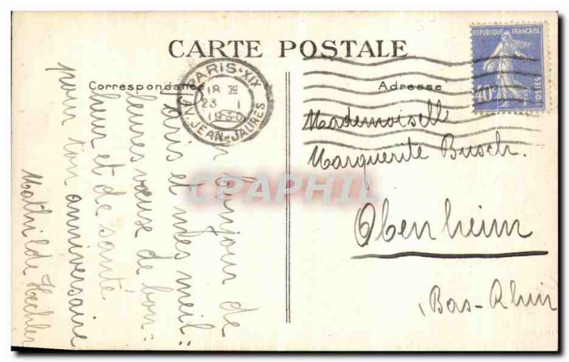 Old Postcard Paris Bastille Square