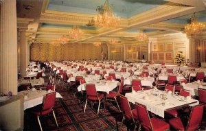 CRYSTAL BAY CLUB Lake Tahoe, Nevada Dining Room Interior c1950s Vintage Postcard