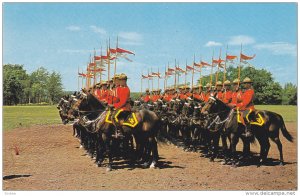 Men in Scarlet , R.C.M.P. , Musical Ride , Canada , 50-60s