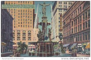 Ohio Cincinnati Tyler Davidson Fountain 5th Street Fountain Square Carew Towe...