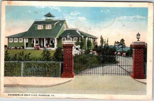 Postcard GOLF COURSE SCENE Phoebus Virginia VA AK5005