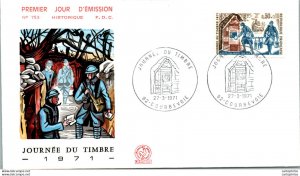 FDC France  Journee du timbre Courbevoie 19071 Militaria