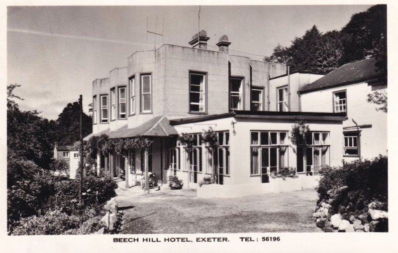 Beech Hill Hotel Exeter Real Photo Postcard