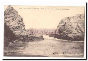 Presqu'ile de Quiberon 39ile Old Postcard Rocks Port Bara and beach Monhir Jacob