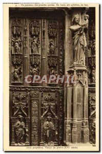 Old Postcard large panel doors Prophets