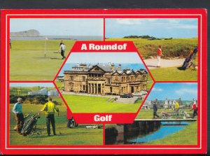 Sports Postcard - Golf - A Round of Golf - Scottish Golf Courses   T1375