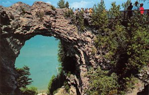 Arch Rock Above The Straits of Mackinac Mackinac Island MI 