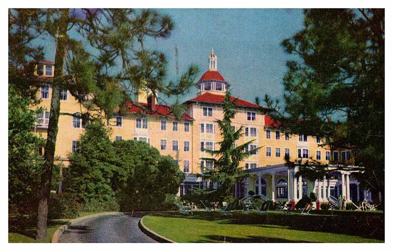 Postcard HOTEL SCENE Pinehurst North Carolina NC AQ4045