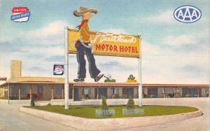 Cheyenne Wyoming Guest Ranch Motor Hotel Vintage Postcard AA90192