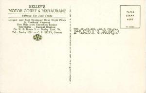 Kelley's Motor Court & Restaurant Route 5 Derby Line Vermont