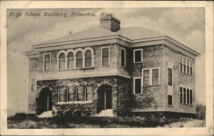 Princeton Massachusetts MA High School 1900s-10s Postcard