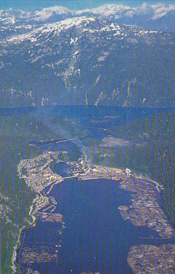 Canada Birds Eye View Ocean Falls British Columbia