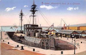 Queen Alexandra's Dock Military Battleship Writing on back 