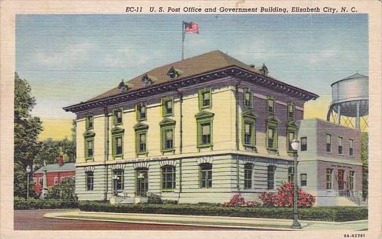 North Carolina Elizabeth City U S Post Office And Government Building 1952