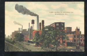 WAUKEGAN ILLINOIS CORN PRODUCTS REFING COMPANY FACTORY VINTAGE POSTCARD