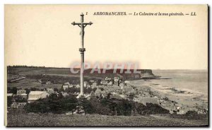 Old Postcard Arromanches Calvary and Generale View