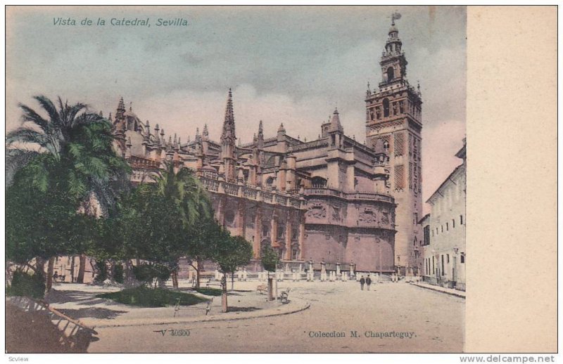 Vista de la Catedral, Sevilla, Andalucia, Spain, 10-20s
