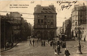 CPA BREST - Place des Portes - La rue de Siam et la Grand rue (650273)