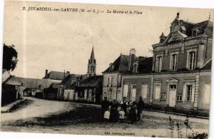 CPA Juvardeil-sur-SARTHE - La Mairie et la Place (165205)