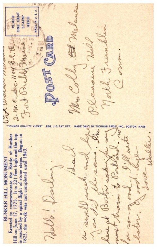 Massachusetts  Charlestown , Bunker Hill Monument