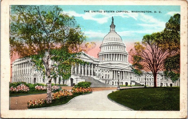 USA U.S. Capitol  WASHINGTON, D.C. COLOR UNPOSTED VINTAGE POSTCARD 