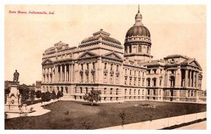 Postcard BUILDING SCENE Indianapolis Indiana IN AQ9126