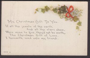 My Christmas Gift To You. If all the jewels of the earth And all the stars ~ DB