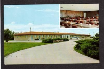 KS Mainliner Motel & Restaurant BELOIT KANSAS Postcard