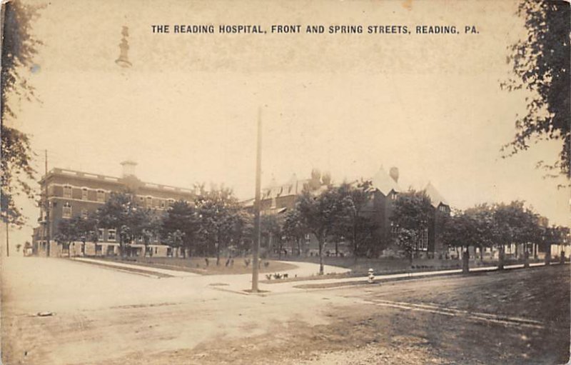 Reading Hospital real photo - Reading, Pennsylvania PA  