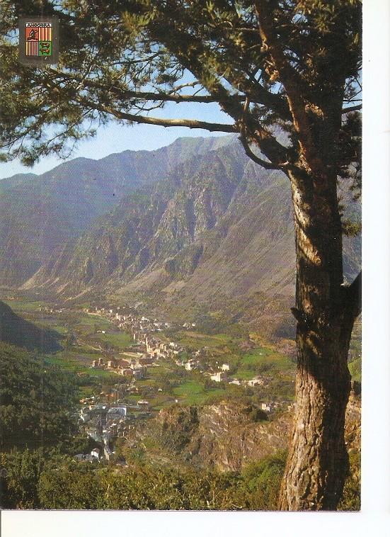 Postal 048756 : Valls dAndorra. Vista general de les Escaldes i Andorra la Vella