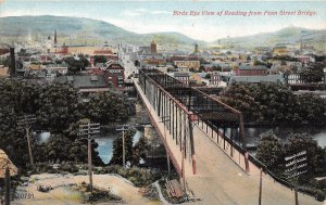 Penn Street Bridge Reading Panorama Pennsylvania 1910c postcard