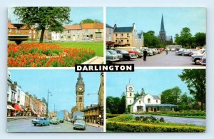 DARLINGTON multiview Durham England UK chrome Postcard