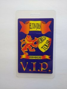 Elton John Backstage Pass Made In England VIP Concert World Tour Pop Rock 1995