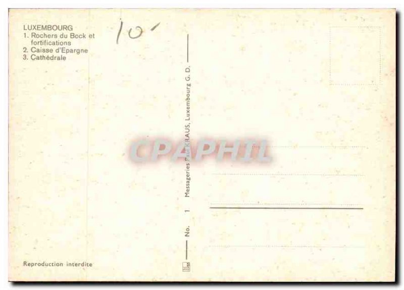 Postcard Modern Luxembourg