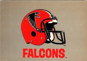 4X6 Sports Postcard GA, Georgia ATLANTA FALCONS HELMET Football Team Advertising