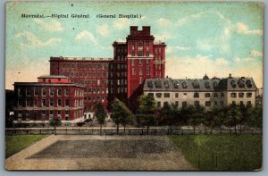 Postcard Montreal Quebec c1925 Hôpital Général General Hospital