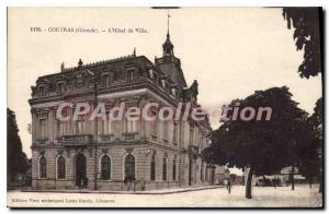 Postcard Old Coutras Hotel De Ville